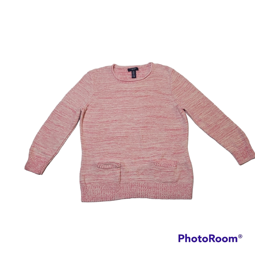 Chaps Woman's Sweater Pink Size Large